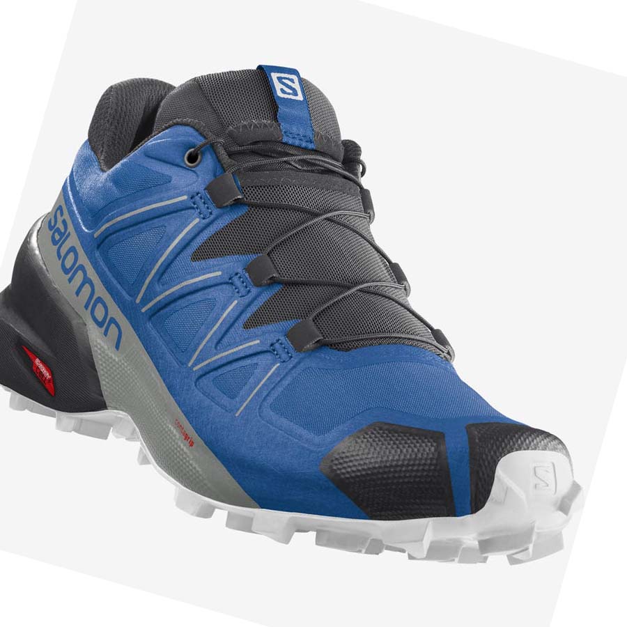 Tenis Para Trail Running Salomon SPEEDCROSS 5 Hombre Azules Negros | MX 3513QMA